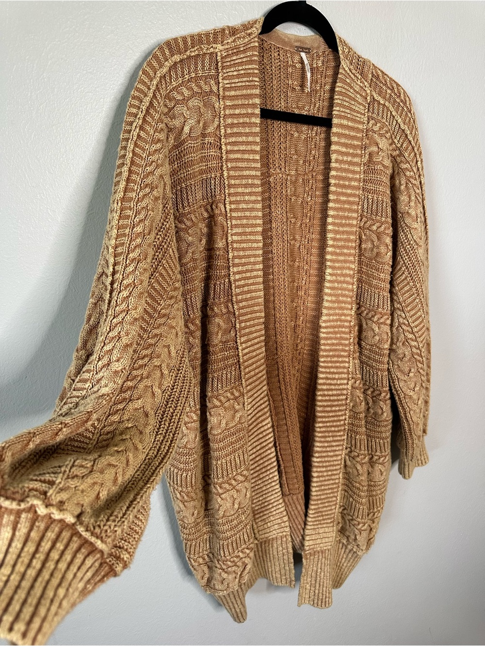 Free People Tide Is High Cardi in Camel - Picture 2 of 7
